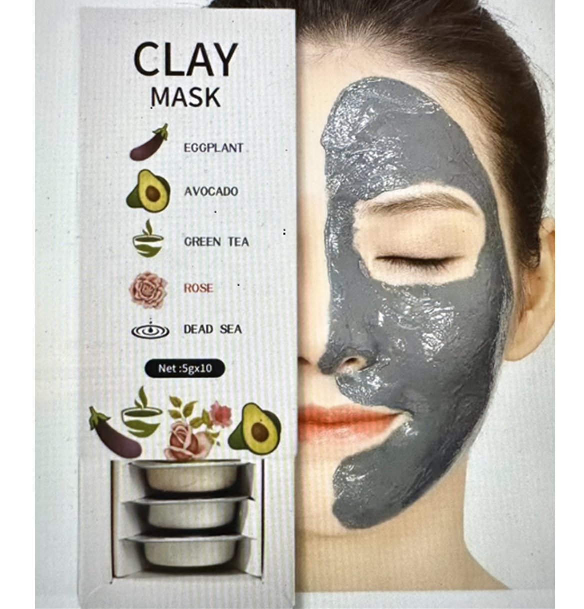 Clay Face Mask Treatment Pods