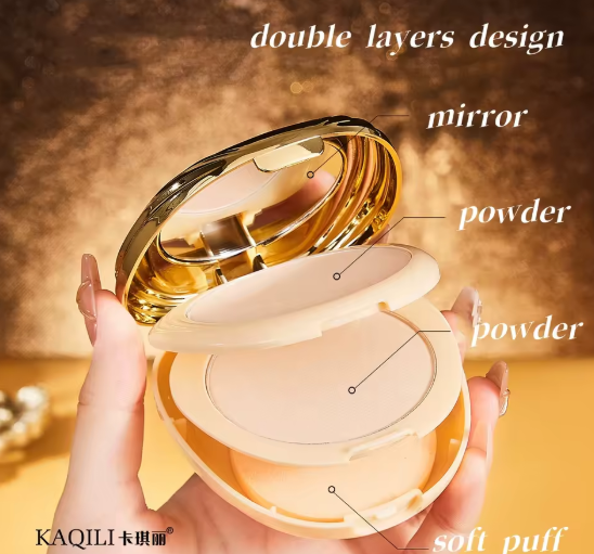 Double Layer Pressed Powder Makeup Compact