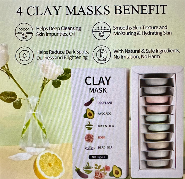 Clay Face Mask Treatment Pods