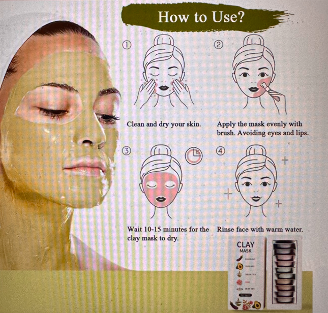 Clay Face Mask Treatment Pods