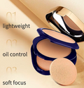Blue Crystal Pressed Powder Makeup Compact