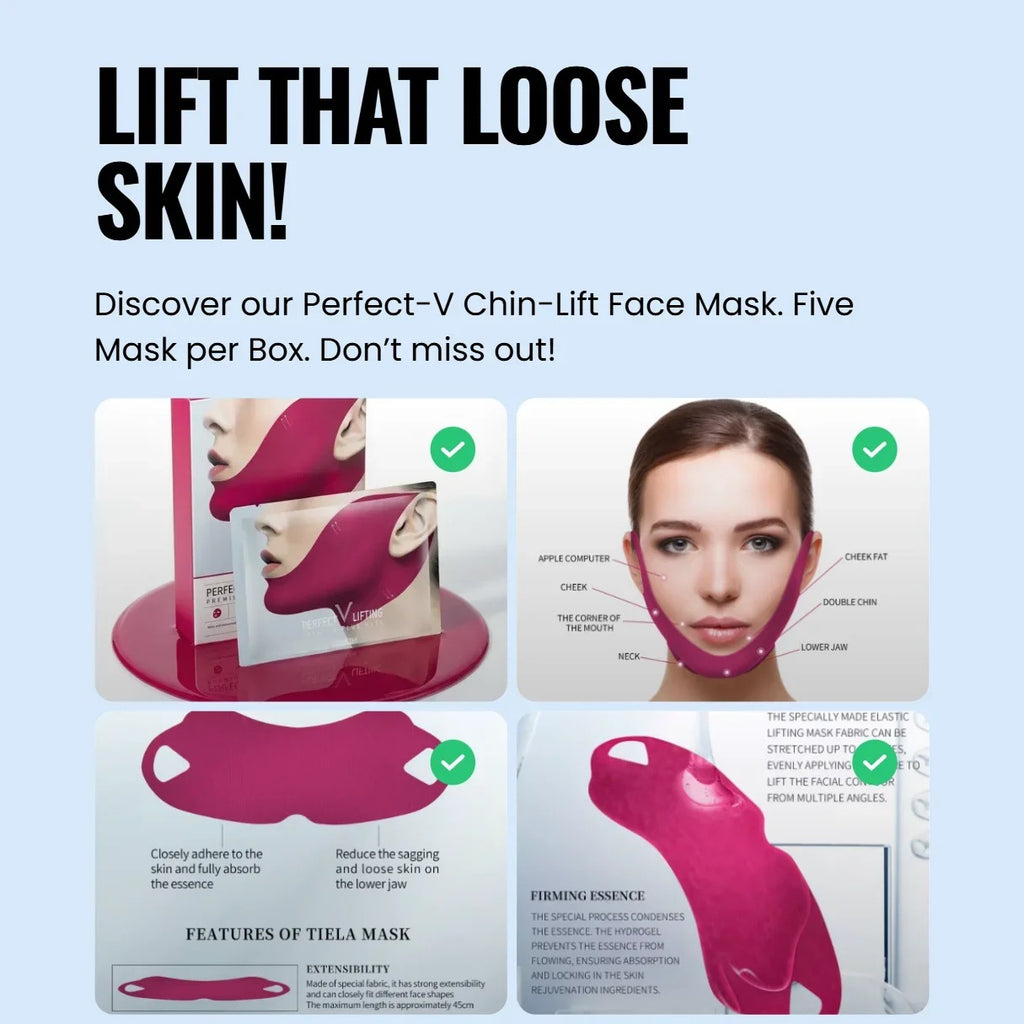 V-Shaped Chil-Lift Face Mask