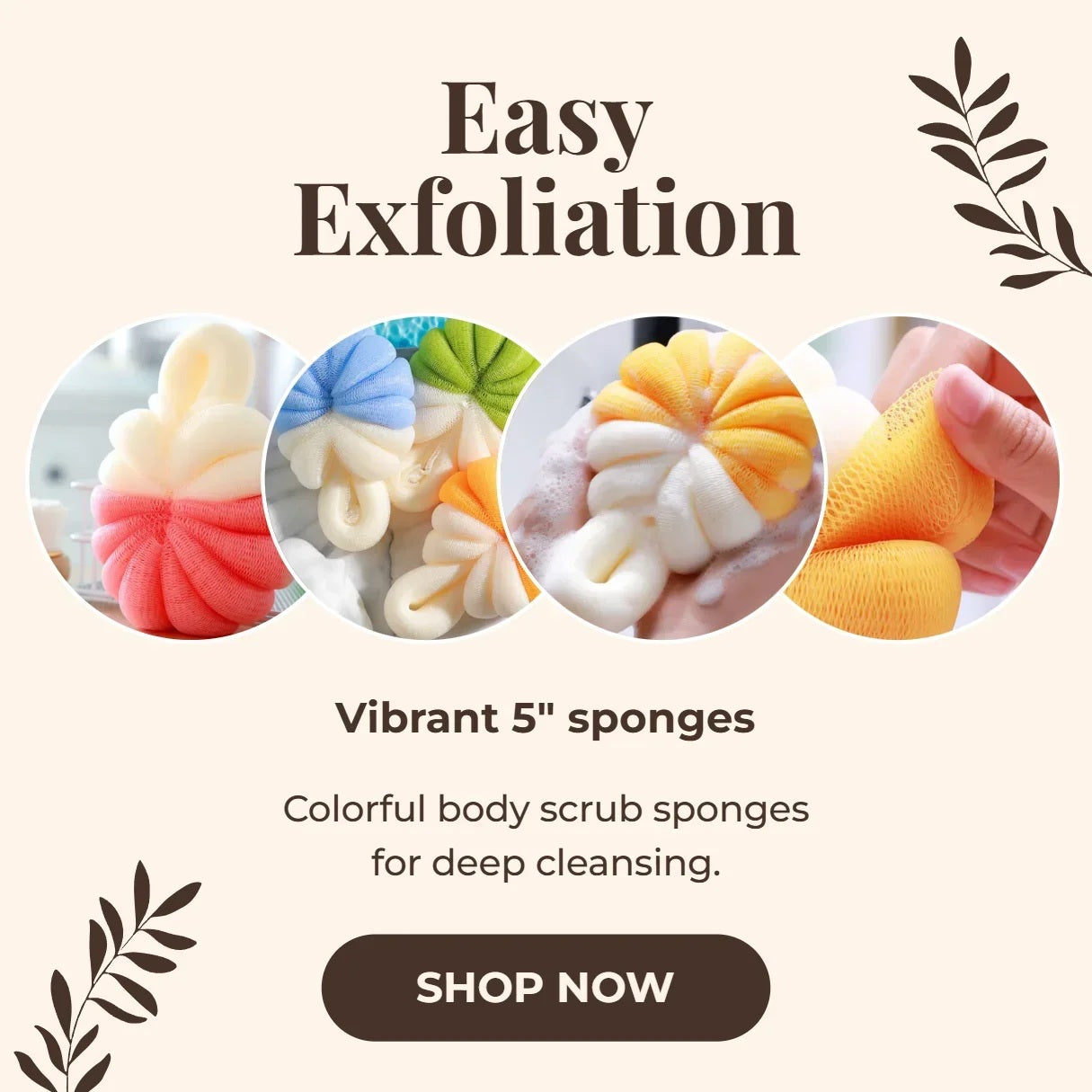 Large Body Wash Scrub Sponge